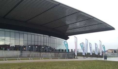 Entrée du zénith de Saint-Etienne