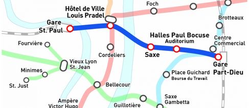 La ligne de métro que veut construire Michel Havard (DR) 